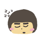 Thick eyebrows girl（個別スタンプ：15）