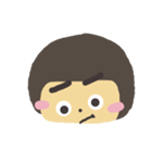 Thick eyebrows girl（個別スタンプ：16）