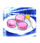 Lovely Macaron Bean Rice Apple（個別スタンプ：21）