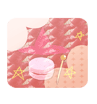 Lovely Macaron Magnolia（個別スタンプ：36）