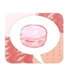 Lovely Macaron Magnolia（個別スタンプ：38）