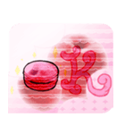 Lovely Macaron Apple（個別スタンプ：6）