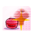 Lovely Macaron Apple（個別スタンプ：14）