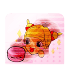 Lovely Macaron Apple（個別スタンプ：26）