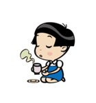おかっぱ少女ワコちゃんスタンプ（個別スタンプ：40）