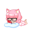 A Pink Hair Lady Yoyo Animation（個別スタンプ：5）