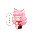 A Pink Hair Lady Yoyo Animation（個別スタンプ：7）