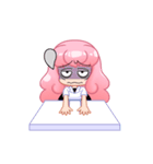 A Pink Hair Lady Yoyo Animation（個別スタンプ：12）