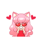A Pink Hair Lady Yoyo Animation（個別スタンプ：13）