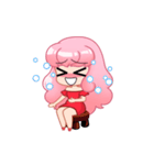 A Pink Hair Lady Yoyo Animation（個別スタンプ：16）
