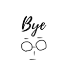 メガネ男くん（個別スタンプ：4）