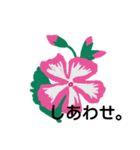 Flowers ＆ mini coments（個別スタンプ：1）