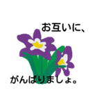 Flowers ＆ mini coments（個別スタンプ：14）