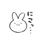 ほんわり♡うさぎ ささやかなリアクション（個別スタンプ：10）