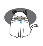 I am cat white and I am cat gray（個別スタンプ：8）