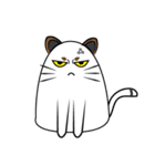 I am cat white and I am cat gray（個別スタンプ：10）