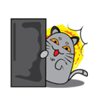 I am cat white and I am cat gray（個別スタンプ：22）