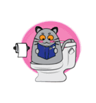 I am cat white and I am cat gray（個別スタンプ：28）