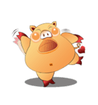Fat pig MOO MOO（個別スタンプ：5）