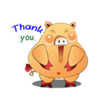 Fat pig MOO MOO（個別スタンプ：8）