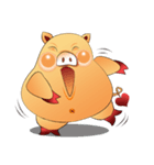 Fat pig MOO MOO（個別スタンプ：9）