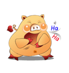Fat pig MOO MOO（個別スタンプ：14）