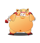 Fat pig MOO MOO（個別スタンプ：21）