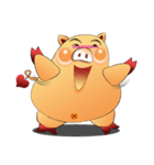 Fat pig MOO MOO（個別スタンプ：22）