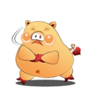 Fat pig MOO MOO（個別スタンプ：25）