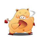 Fat pig MOO MOO（個別スタンプ：28）