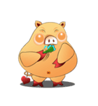 Fat pig MOO MOO（個別スタンプ：32）