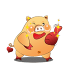 Fat pig MOO MOO（個別スタンプ：38）