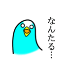 感情豊かなセキセイインコ★ブルー（個別スタンプ：34）