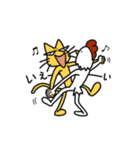 ネコ人間とトリ人間（個別スタンプ：35）