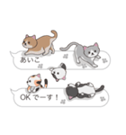 【あいこ】猫だらけの吹き出し（個別スタンプ：13）