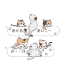 【あいこ】猫だらけの吹き出し（個別スタンプ：36）