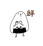 おにぎりとおすし。手話編（個別スタンプ：40）