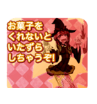 ラブリーハロウィンパンキースターんご（個別スタンプ：25）