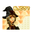 ラブリーハロウィンうにんご（個別スタンプ：17）