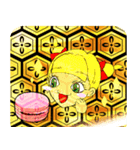 Lovely Macaron Honey Bean（個別スタンプ：26）