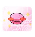 Lovely macaroon check（個別スタンプ：1）