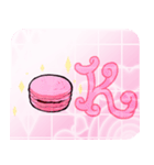 Lovely macaroon check（個別スタンプ：6）