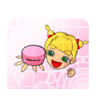 Lovely macaroon check（個別スタンプ：28）