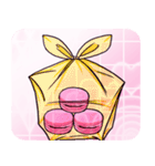 Lovely macaroon check（個別スタンプ：33）