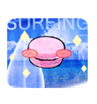 Lovely Macaron Surfing（個別スタンプ：1）