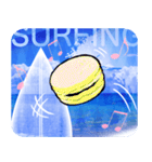 Lovely Macaron Surfing（個別スタンプ：4）