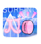 Lovely Macaron Surfing（個別スタンプ：5）