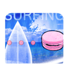 Lovely Macaron Surfing（個別スタンプ：11）