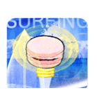 Lovely Macaron Surfing（個別スタンプ：15）