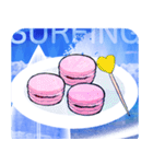 Lovely Macaron Surfing（個別スタンプ：21）